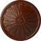 Ekena Millwork Brontes Ceiling Medallion (Canopies up to 3 5/8"), 25 1/2"OD x 5 1/2"P, Burnished Mahogany Crackle CM25BRBMC - alternate 1
